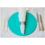 aluguel de sousplat de aço para mesa pronta Bom Retiro