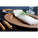 aluguel de sousplat em aço inox para jantar Butantã