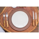 aluguel de sousplat em aço para jantar Carandiru