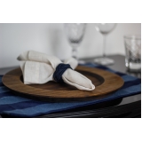 aluguel de sousplat rústico para jantar Santo Amaro