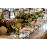 aluguel de utensílios de mesa para jantar de casamento Vila Sônia