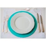 locação de sousplat de aço para mesa pronta Ipiranga