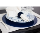 quanto custa aluguel de sousplat para casamento Alto do Pari