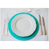 sousplat de aço para mesa pronta Morumbi