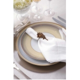 Sousplat em Aço Inox para Jantar Temático