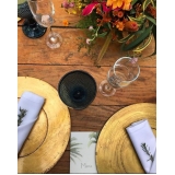 sousplat rústico para jantar de casamento