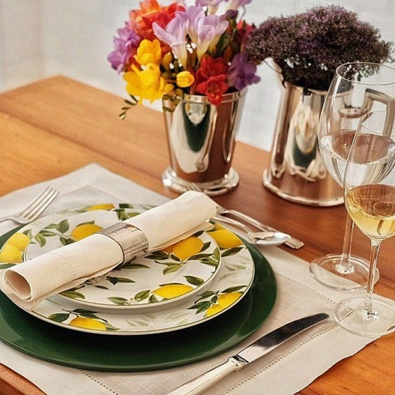 Utensílios de Mesa para Jantar em Família Pinheiros - Utensílios Decorativos para Mesa de Jantar Romântico